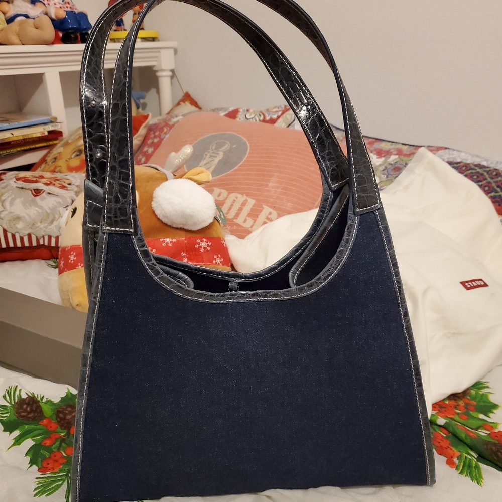 Staud denim handbag